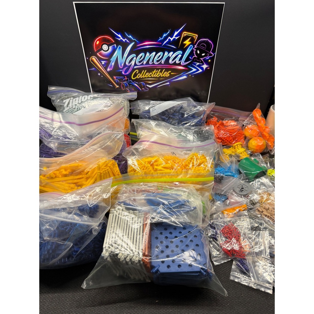 KNEX Bulk Lot 10lb 13oz Rods Connectors Gears Panels Building Toy Assortment
